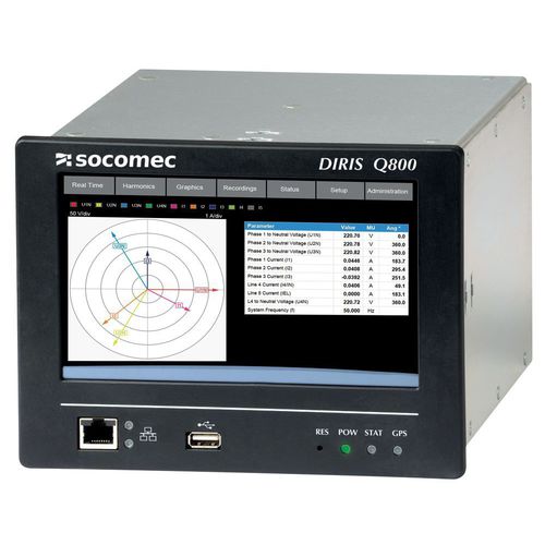 Netzqualitätsmessgerät - DIRIS Q800 - SOCOMEC - elektrische Parameter / differential / Multifunktion