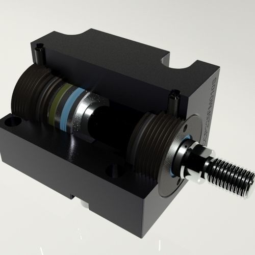 Hydraulikzylinder - CCP - Tecnofluid Engineering SrL - Kolben / mit Parallelkolbenstange / doppeltwirkend