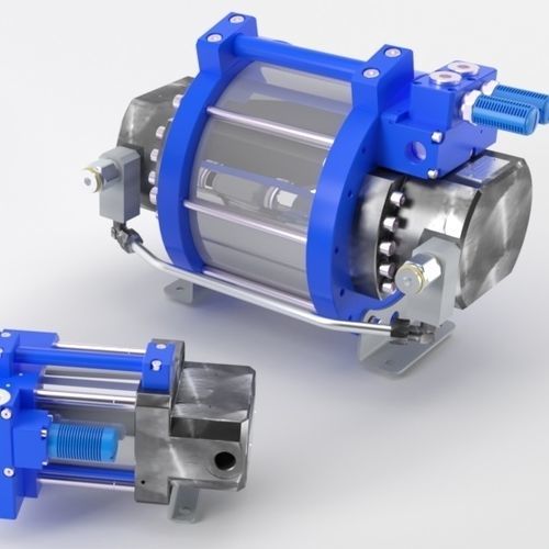 Hydraulische Kolbenpumpe - HP - Tecnofluid Engineering SrL - Druckluft / Aluminium / Stahl