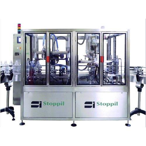 Automatische Füll- und Verschließanlage - STOPPIL - Flaschen / Monoblock / volumetrisch