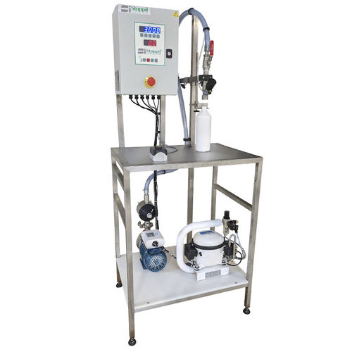 Halbautomatische Füllmaschine - STOPPIL - für Flaschen / für Töpfe / für Pflanzenschutzmittel