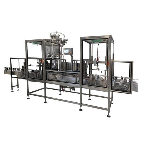 Halbautomatische Füll- und Verschließanlage - STOPPIL - Flaschen / linear / Industrie