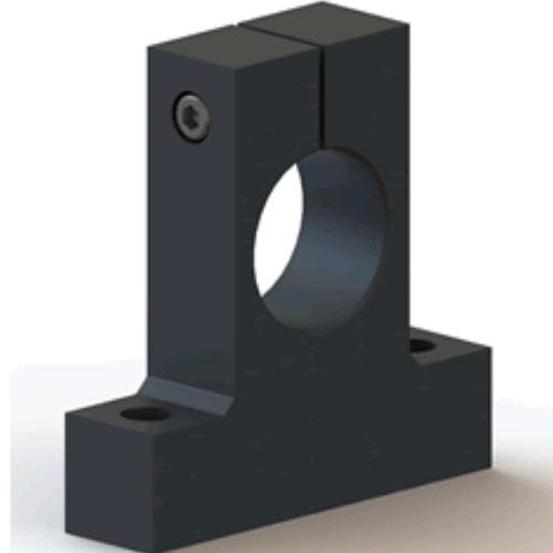 Wellenende-Halterung - SEM series - OAV Air Bearings - Aluminium / Präzision
