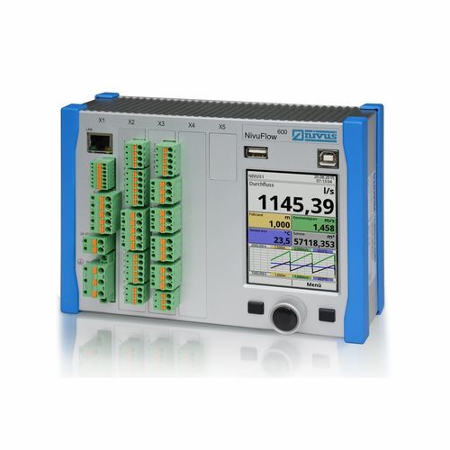 Ultraschall-Laufzeit-Durchflussmesser - NivuFlow 600 - NIVUS GmbH - Volumen / für Flüssigkeiten / Clamp-On