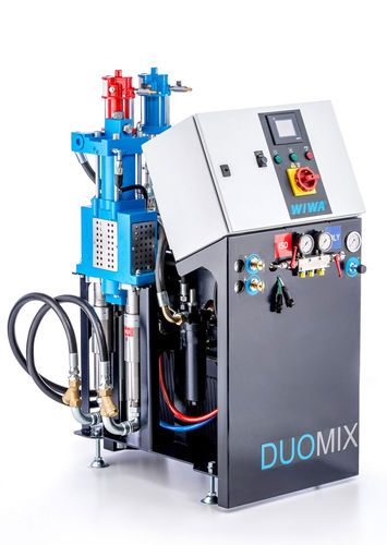 Stationäre Spritzanlage - DUOMIX PU HX - WIWA - Polyurethan / hydraulisch / für Beschichtung