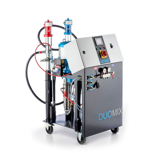 Mobile Spritzanlage - DUOMIX PU 540 - WIWA - Polyurethan / für Beschichtung