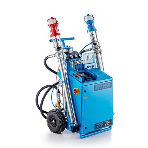 Mobile Spritzanlage - DUOMIX SPF - WIWA - Polyurethan / pneumatisch