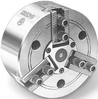 Kraftspannfutter - KV3 series - Berg & Co. GmbH Spanntechnik - 3-Backen / ohne Durchgangsbohrung / Drehmaschinen