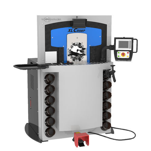 Armierungsautomat für Schläuche - XL CRIMP 450 - TECHMAFLEX - für Hydraulikschläuche / für Muttern / halbautomatisch