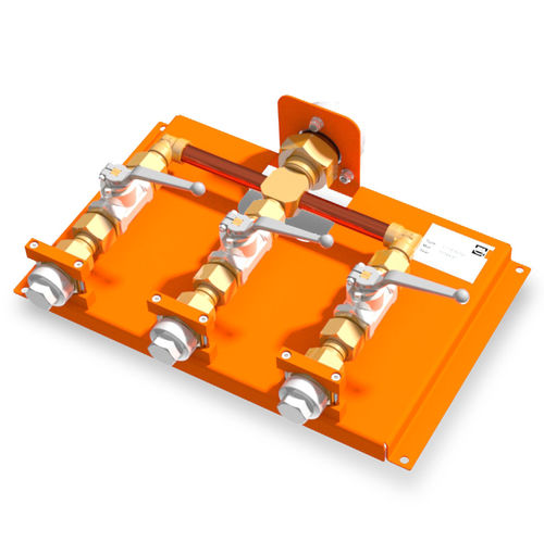 3-Wege-Verteilerblock - 3-718-R0 series - DILO Armaturen und Anlagen GmbH - für Gas / für Armaturen