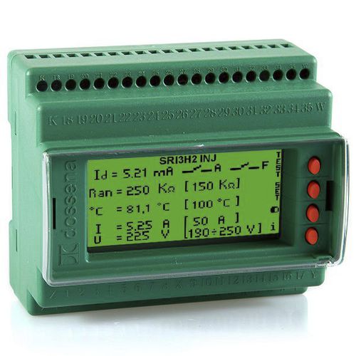 Isolationsüberwachungsgerät für medizinische Anwendungen - SRI3/H2 INJ  - DOSSENA - für AC-Netz / für Dreiphasensystem / für Niederspannungsnetz