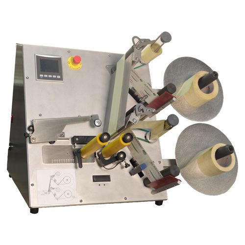 Tischgerät-Etikettiermaschine - IRIS - Albagnac - halbautomatisch / für Flaschen / zur Oberseitenetikettierung