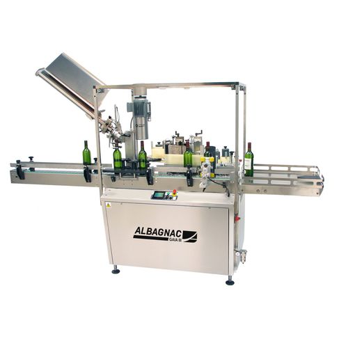 Automatische Etikettiermaschine - GAIA III VIN TRANQUILLE - Albagnac - für Flaschen / für die Weinindustrie / mit Crimpsystem
