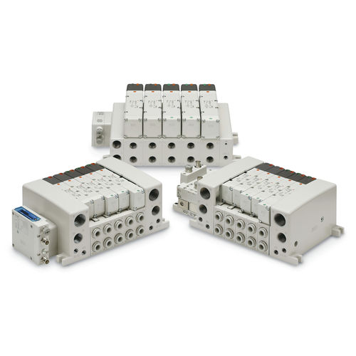 Pneumatik-Wegeventil / Schieber - VQC series - SMC  - magnetbetrieben / vorgesteuert / kompakt