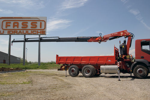 LKW-montierter Kran - F195A.2 series - Fassi gru S.p.A - Gelenkausleger / Teleskop / für Baustelle