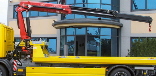 LKW-montierter Kran - F100AT series - Fassi gru S.p.A - mit Gelenk / für Hubanwendungen / zum Laden