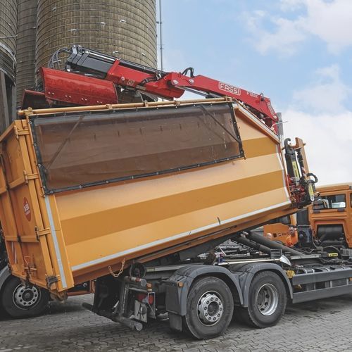 LKW-montierter Kran - F155AK - Fassi gru S.p.A - Ausleger / für Baustelle / für Hubanwendungen