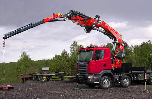 Kran für Hochleistungsanwendungen - F990RA xhe-dynamic series - Fassi gru S.p.A - LKW-montiert / Gelenkausleger / Teleskop
