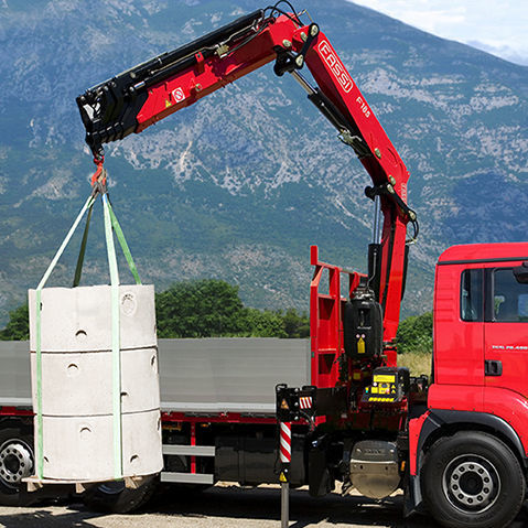 LKW-montierter Kran - F185A xe-dynamic series - Fassi gru S.p.A - Gelenkausleger / für Baustelle / zum Laden