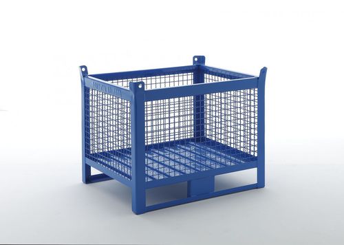 Metall-Palettenbox - Morandin Contenitori Industriali - Maschendraht / Industrie / stapelbar