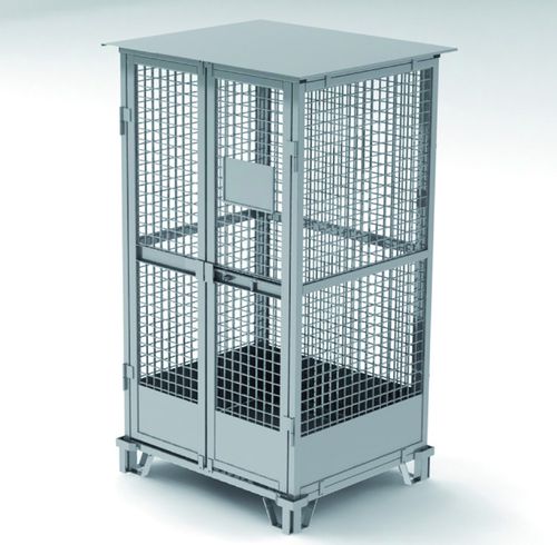 Stahl-Palettenbox - 1E 000 19x series - Morandin Contenitori Industriali - Maschendraht / Lager / für Flaschen