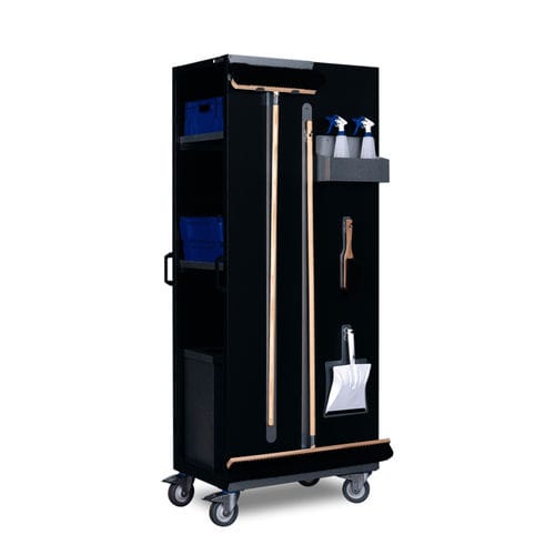 Reinigungswagen - RGS 5000 plus - Apfel Metallverarbeitung GmbH - Fachböden / mit Abfalleimer / mit Lenkrolle