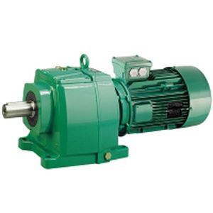 Dreiphasiger Getriebemotor - Cb 3000   - LEROY-SOMER - schrägverzahnt / Parallelwellen / mit Vollwelle