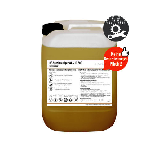 Reinigungsmittel auf Wasserbasis - WAS 10.500 - IBS Scherer - Glas / Hochleistung / Schmier