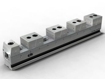 Schraubstock für Werkzeugmaschinen - SVF-A series - Leave Industrial - Stahl / Mehrfachspanner