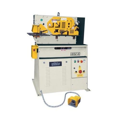 Halbautomatische Stanz- und Schermaschine - HKM 40 - Sahinler Metal Makina End. A.S. - hydraulisch / Stange / für Blech