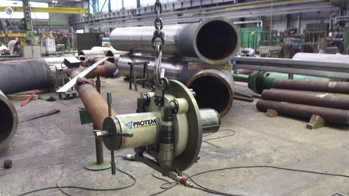 Pneumatische Anfasmaschine - PROTEM US150 - PROTEM - tragbar / für Rohre / für Kanalisationen