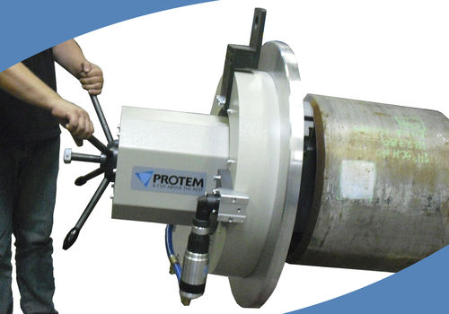 Pneumatische Kantenfräsmaschine - US450 - PROTEM - tragbar / für Rohrenden / kanten innen