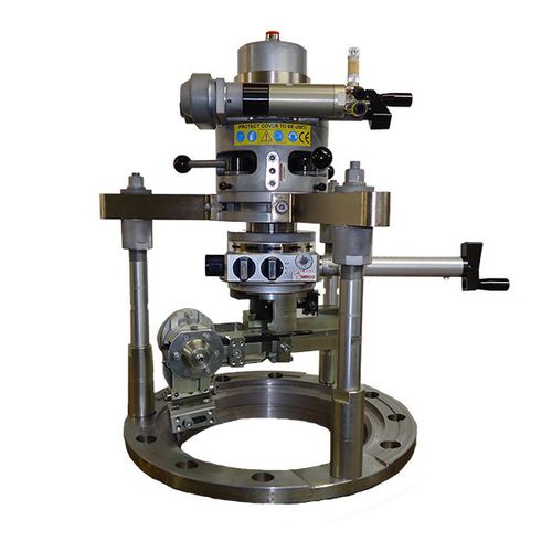 Tragbare Flanschdrehmaschine - TU400 - PROTEM - pneumatisch / automatisch