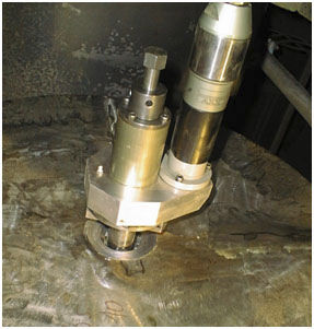Pneumatische Kantenfräsmaschine - US40CH - PROTEM - Präzision / für die Blechbearbeitung