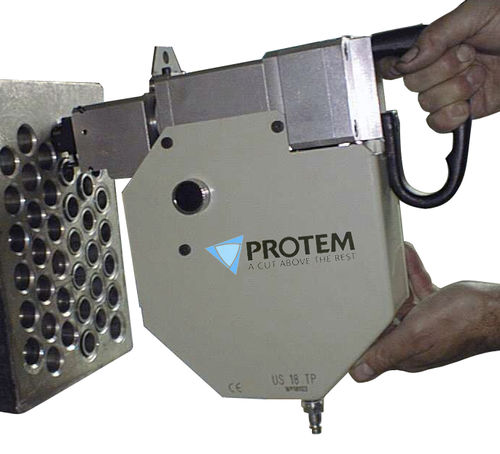 Tragbare Anfasmaschine - US18TP - PROTEM - für Wärmetauscher / für Rohre