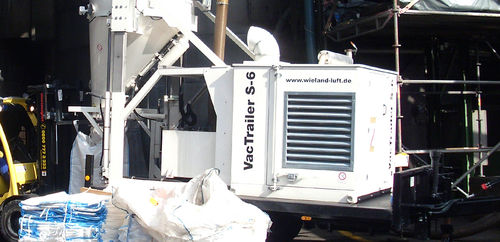 Staubabsauganlage - VacTrailer S-6 - Wieland Lufttechnik GmbH + Co.KG - Industrie / stationär / mit Dieselmotor