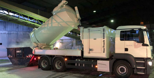 Sauglader-LKW - VacTruck - Wieland Lufttechnik GmbH + Co.KG - 3-Achsen / für die Recyclingindustrie