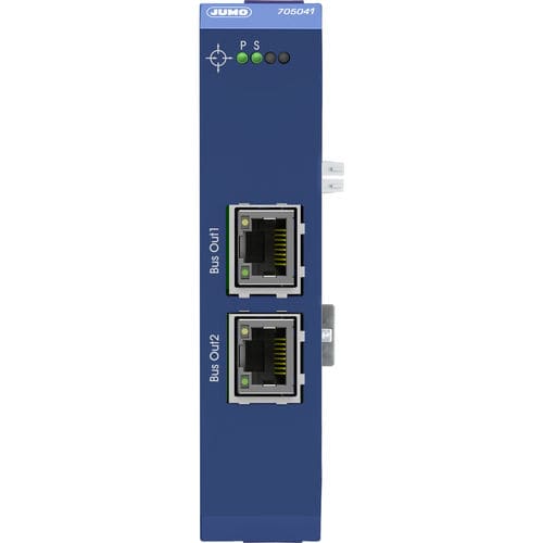 Zentralrouter - 705041 - JUMO GmbH & Co. KG - Netzwerk / RJ45 / für DIN-Schiene