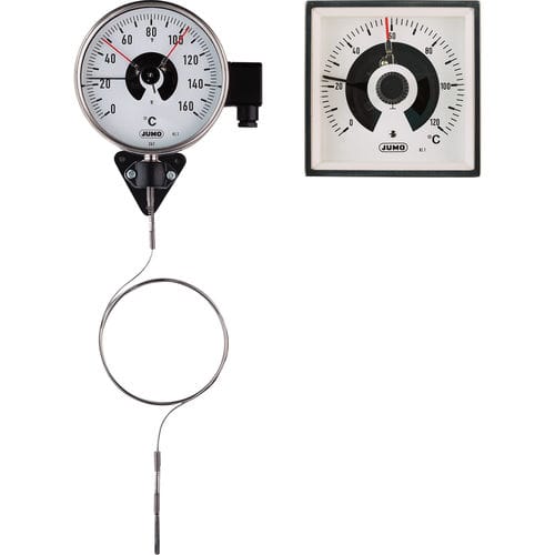 Kontaktthermometer - 608425 series - JUMO GmbH & Co. KG - Gasdruck mit Fernleitung / mit Zifferblatt-Anzeige / Industrie