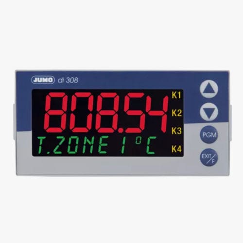 Temperaturanzeiger - di 308 - JUMO GmbH & Co. KG - Spannung / mit LCD-Anzeige / Analogeingang