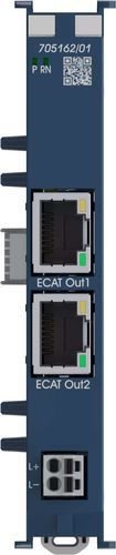 RJ45-Kommunikationsmodul - JUMO I/O system communication module 2-channel - JUMO GmbH & Co. KG - EtherCAT / 2 Ports / für DIN-Schiene