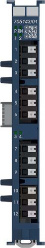 Digitales Ausgangsmodul - JUMO I/O system digital output module - JUMO GmbH & Co. KG - 4 Relaisausgänge / auf DIN-Schiene / für DIN-Schiene