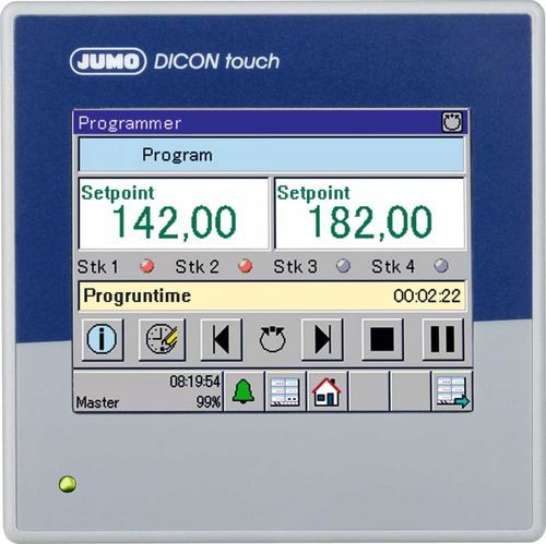 Modbus-Prozesssteuergerät - JUMO DICON touch - JUMO GmbH & Co. KG - programmierbar / modular / Mehrkanal