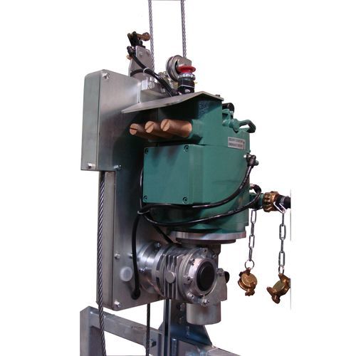Pneumatische Winde - p.lift 500 - Fixator - Drahtseil / zum Heben von Personen / zum Heben von Hängeplattformen
