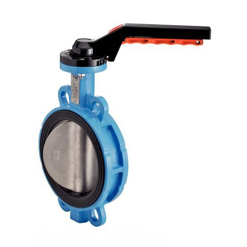 Absperrklappe - 58419 - BENE INOX - Hebel / Zwischenflansch / EPDM
