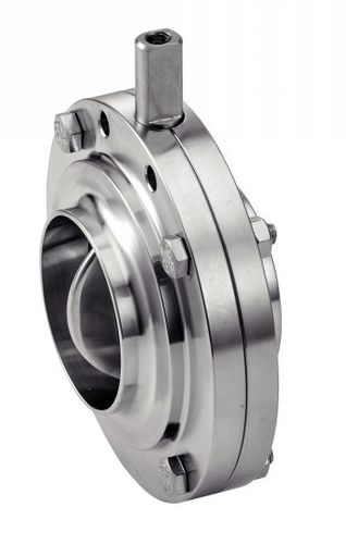 Absperrklappe - 61310 - BENE INOX - für flüssige Lebensmittel und Getränke / Edelstahl / Dichtung