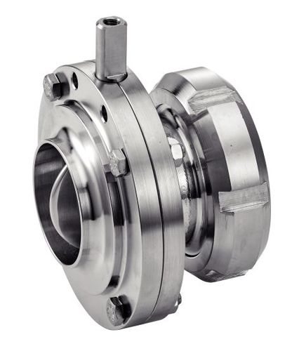 Absperrklappe - 61314 - BENE INOX - für flüssige Lebensmittel und Getränke / Edelstahl / Dichtung