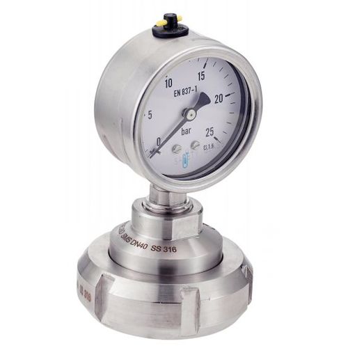 Manometer mit Zifferblatt-Anzeige - 7321 - BENE INOX - Edelstahl / Membran / Prozess