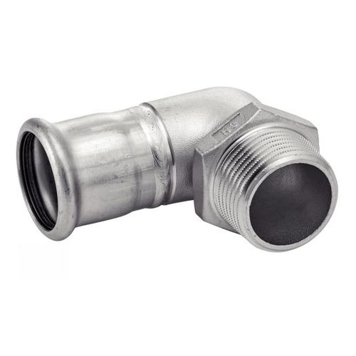 Hydraulikanschluss - 41146 - BENE INOX - Gewinde / Crimp / 90°-Winkel
