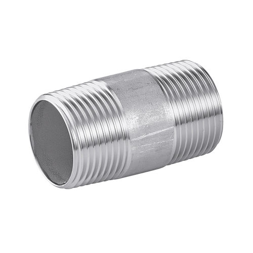 Edelstahlnippel - 5215 - BENE INOX - geschweißt / rechtsseitig / Doppelgewinde